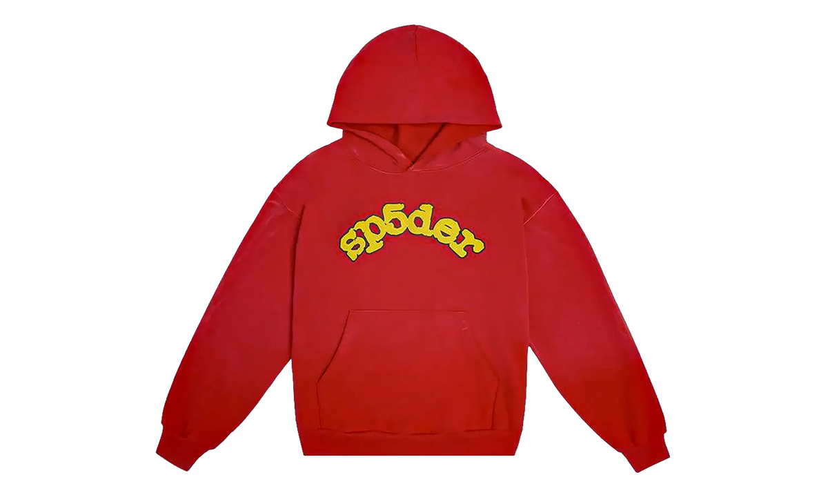 Sp5der OG Logo Hoodie "Red" SP5der08