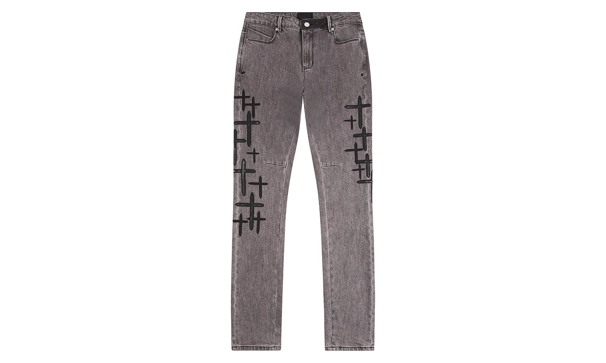Bryant Clouded Mist Cross Patch Denim "Grey" MDGDD1149