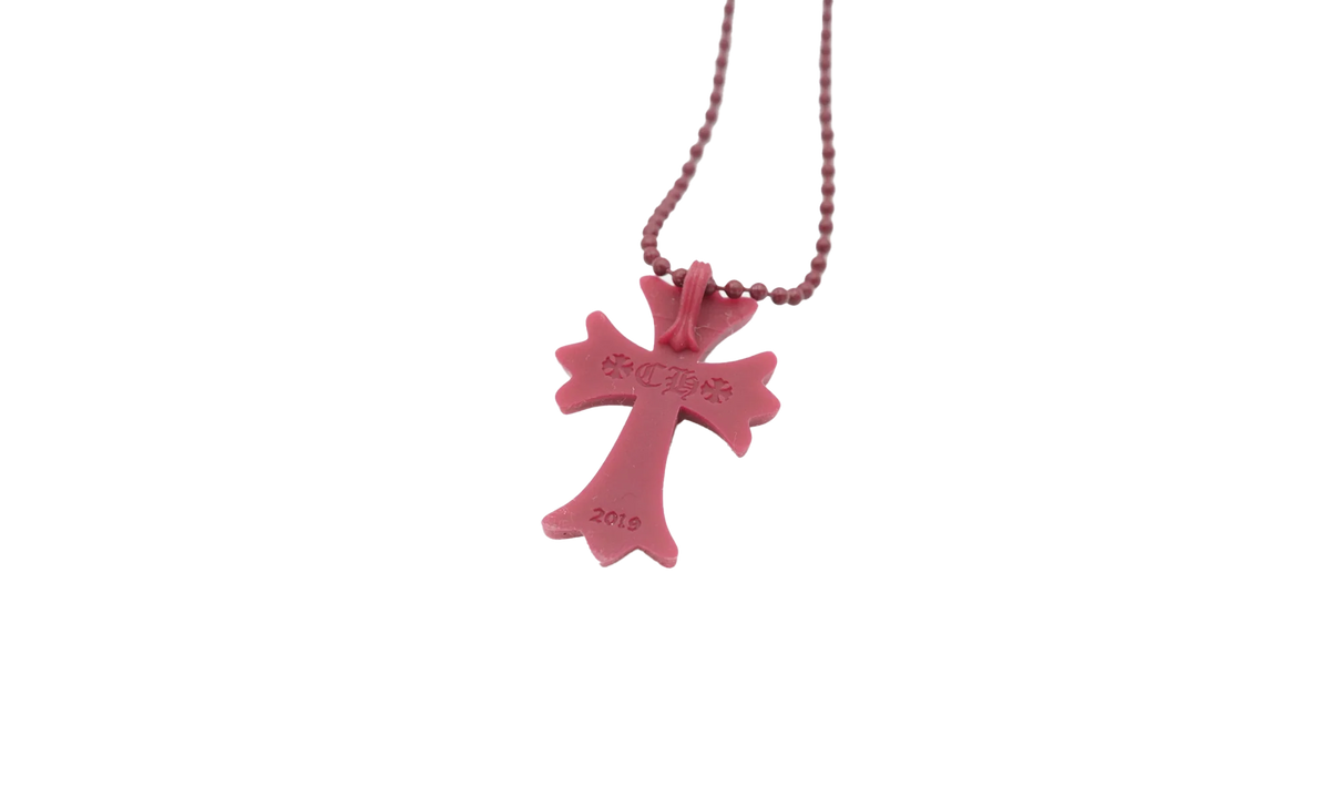 Silicrone Cross Necklace "Red Wine" CHRM0656