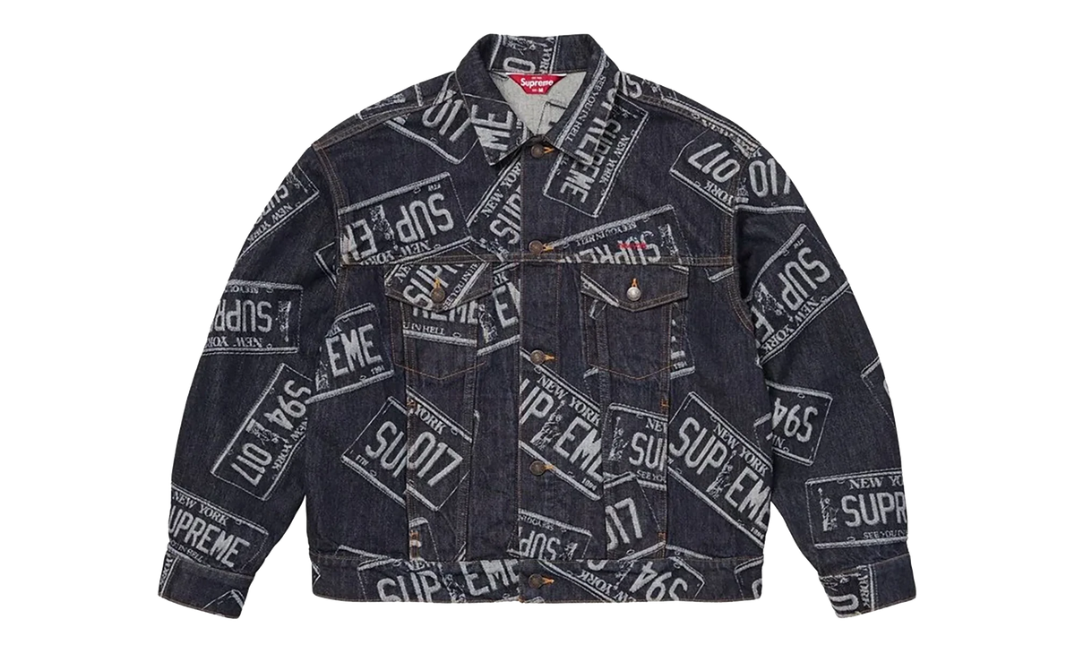 Denim Trucker Jacket "SS26 - License Plate" SU27279