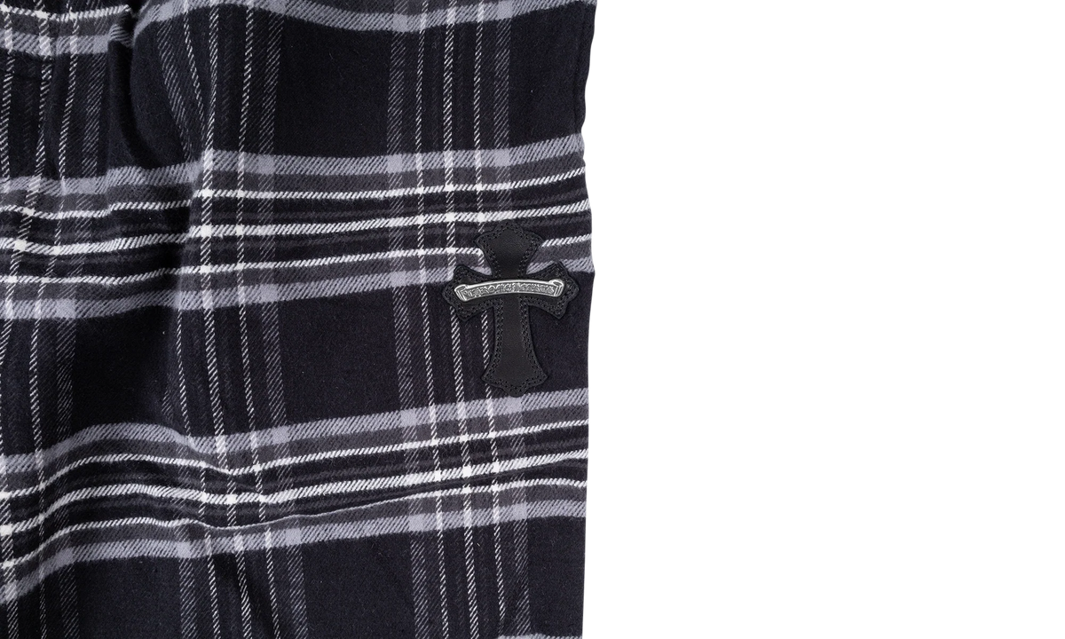 After School Harvester Plaid Sweatpants "Black" CHRM0681