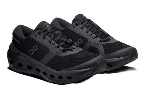 On Black/Black Cloudrunner 3 Wide Running Shoes 3MG10091043
