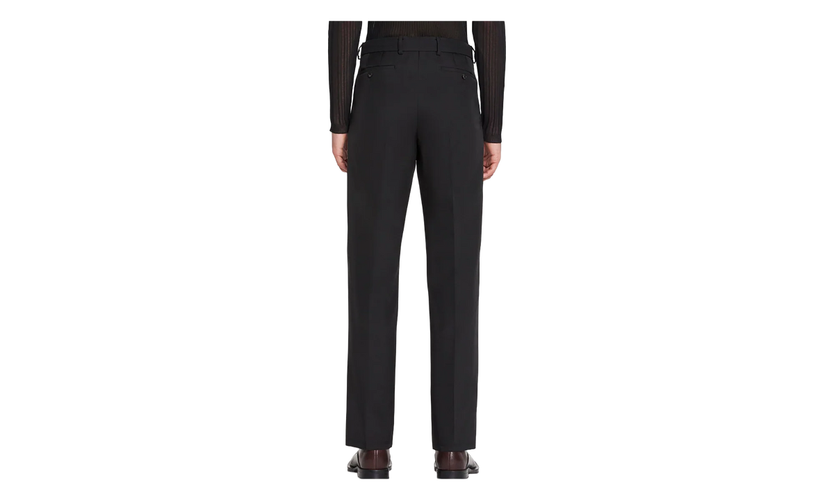 BELTED STRAIGHT LEG TROUSERS "Black" RM TR0011 5678 E23 10