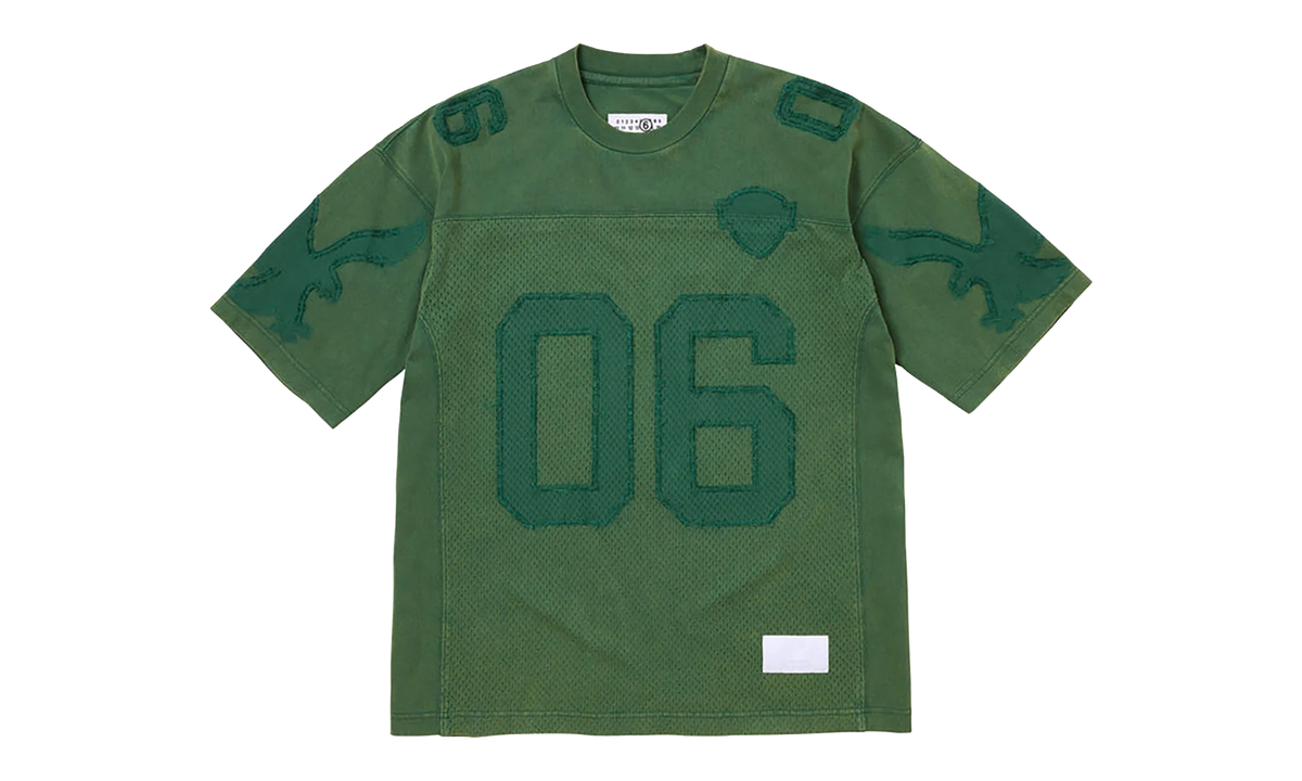 MM6 Maison Margiela Cotton Football Jersey "SS26 - Green" SU27176