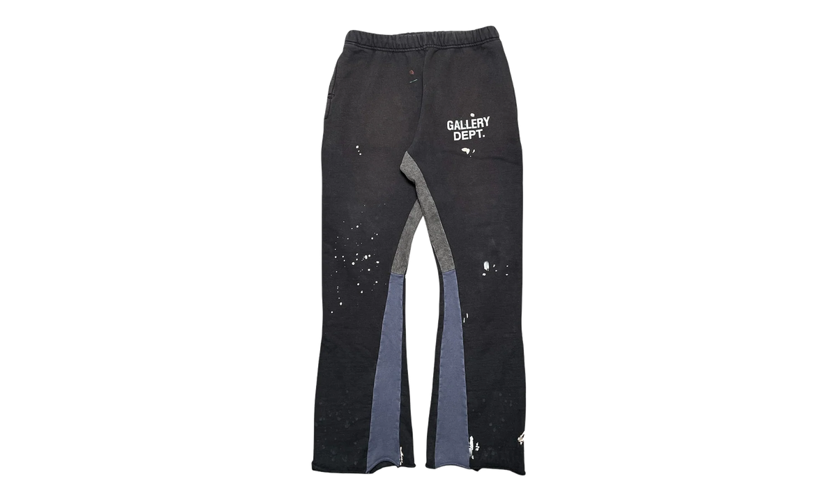 GD Logo Paint Splatter Flare Sweatpants (2024) "Washed Black White Multi" GDGDLFSWB