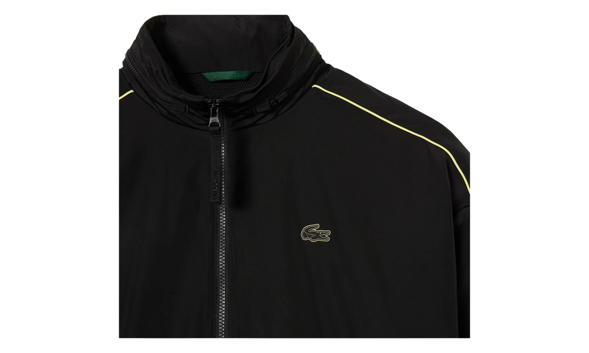 Contrast Water Resistant Zipped Taffeta Jacket "Black / Yellow" BH1607 6TV