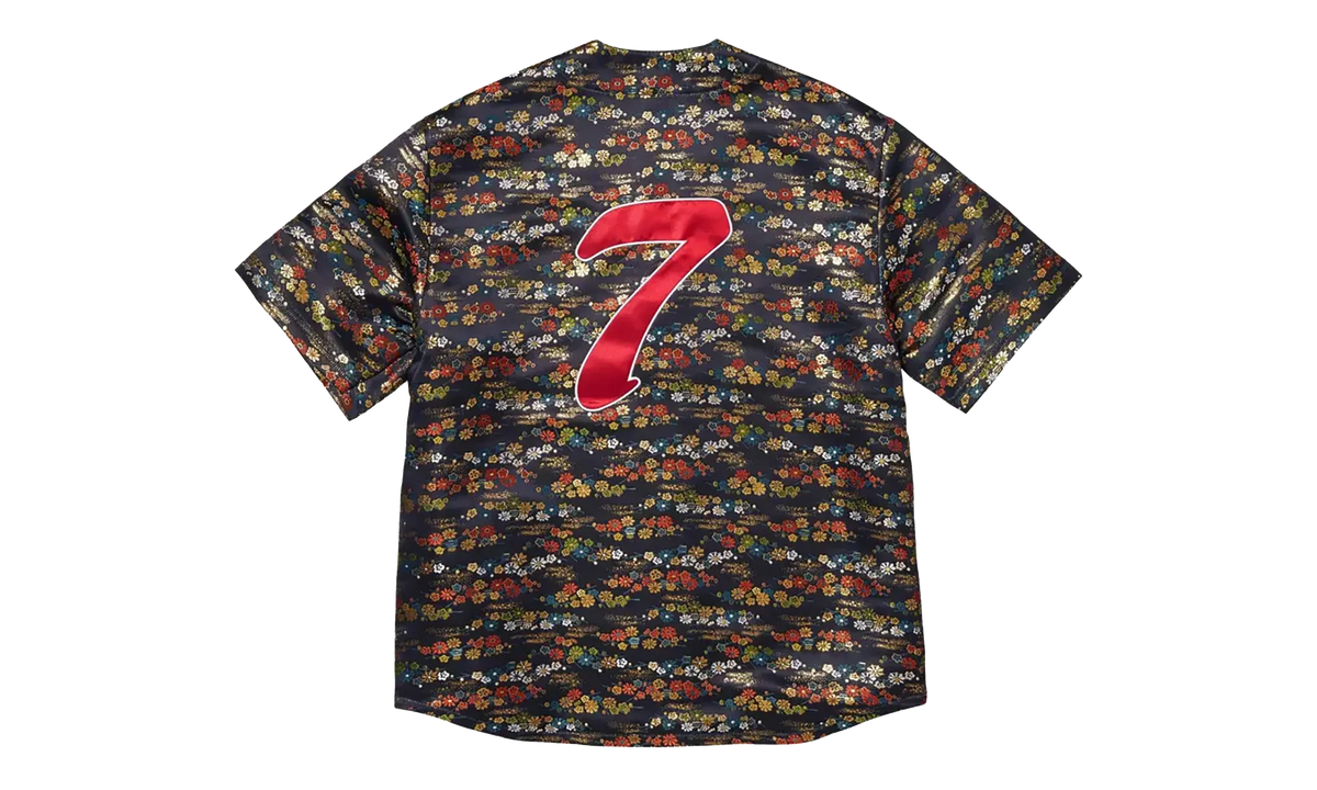 Floral Jacquard Jersey "SS26 - Navy" SU27412