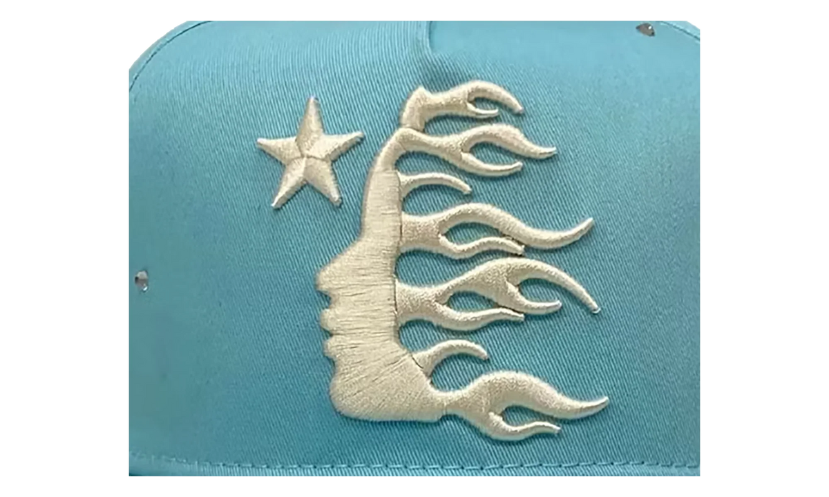 OG Logo Rhinestone Snapback Hat "Baby Blue" HSR103