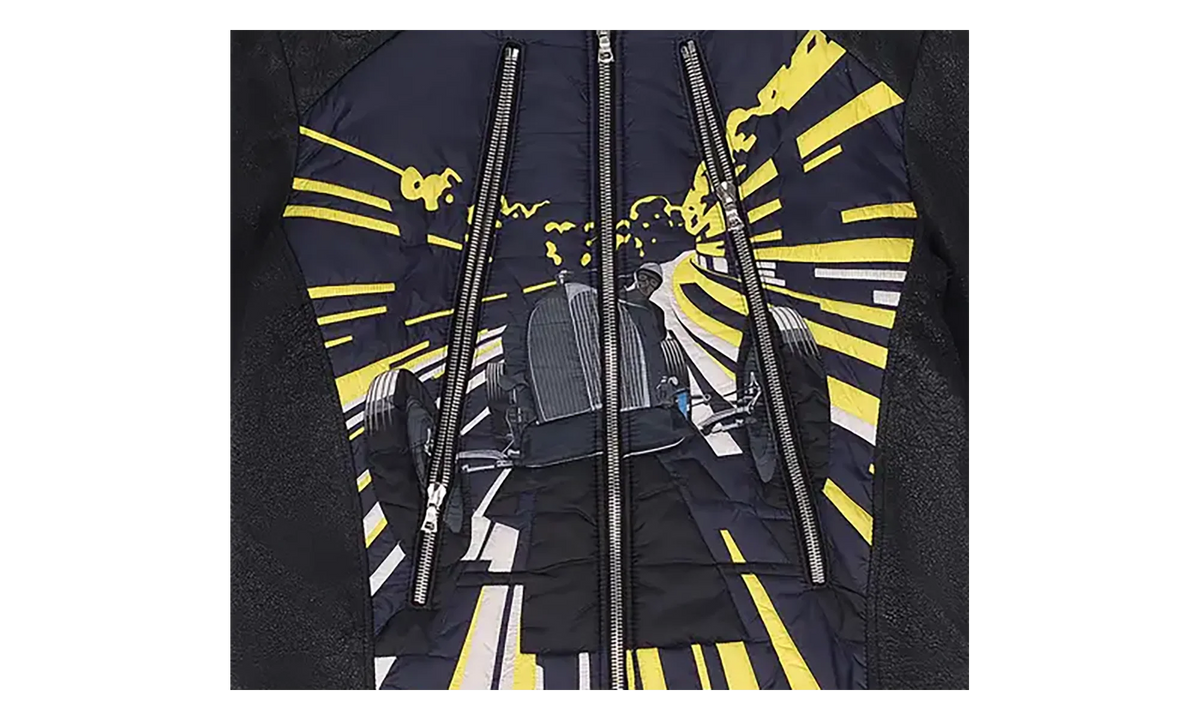 Leather Racing Jacket "Black / Yellow" LRJ001