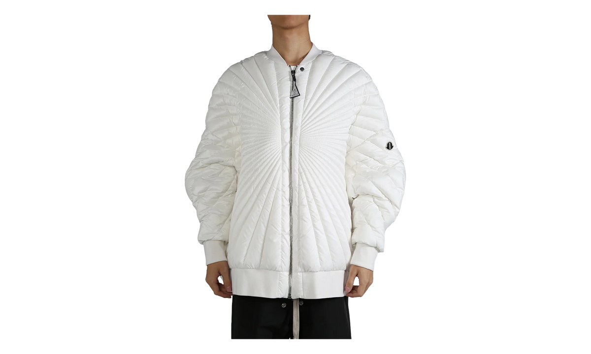 Rick Owens Woven Radiance Peter Jacket "Milk" MON40
