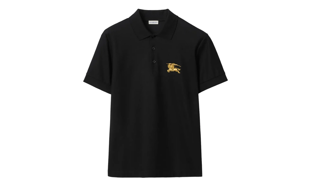 Metallic Equestrian Knight Polo Shirt "Black" 8119008