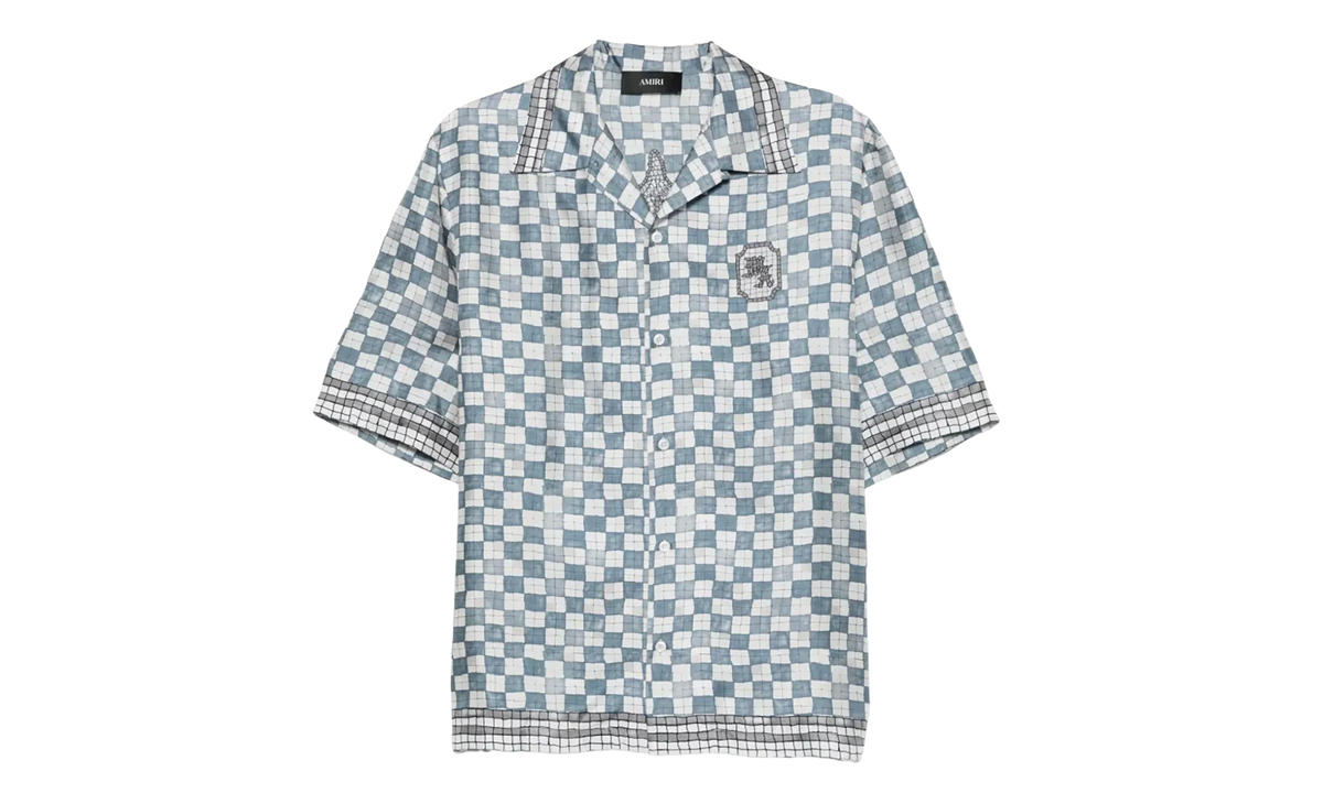 MA Checkered Bowling Shirt "Steel" AMTOSH1078 396