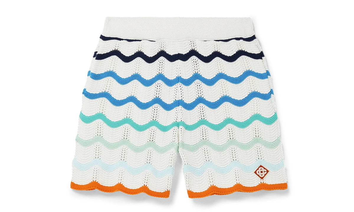 Gradient Wave Crochet Shorts "Orange / Multicolor" MS25 KW 981 01 MULT
