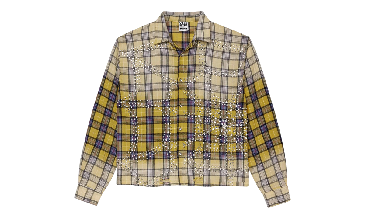 Jeweled Flannel Top "Lemonhead" VAL51