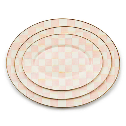 Rosy Check Medium Oval Platter