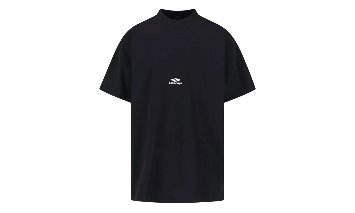 Oversized Crew Neck T-Shirt "Washed Black / White" 850345 TTVK5 9034