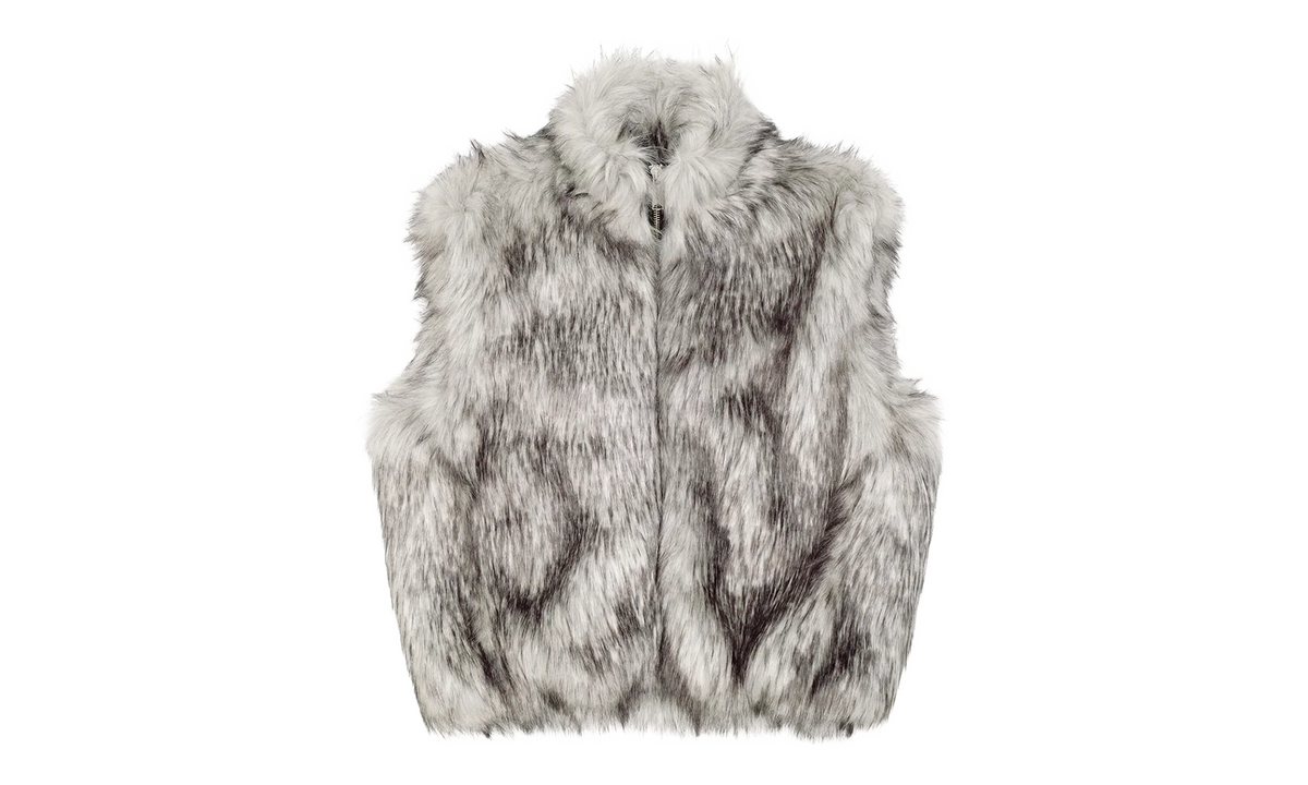Fake Fur Reversible Vest "White" 12115616 WHIT