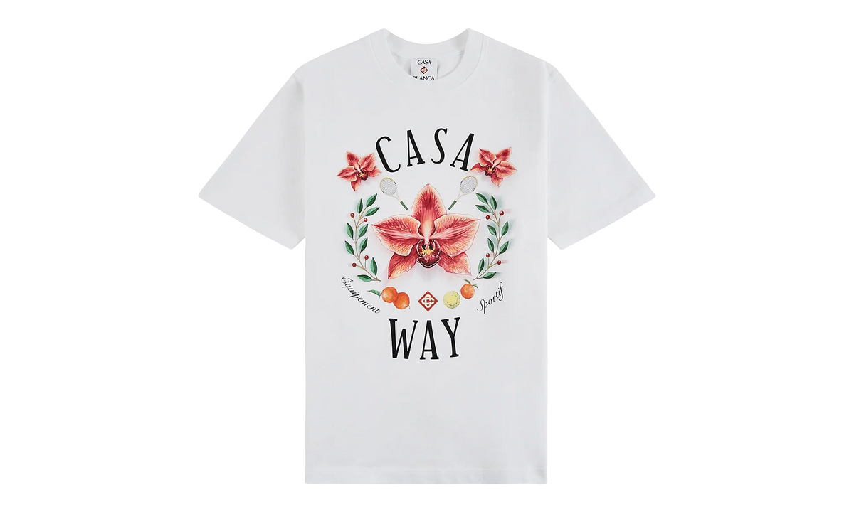 Casa Way Orchid Logo Short Sleeve T‑Shirt "White" M P26 JTS 001 15
