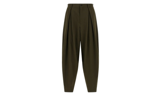 Wool Pleated Trousers "Khaki" PPP031051