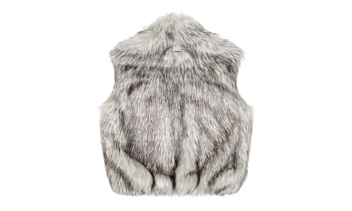 Fake Fur Reversible Vest "White" 12115616 WHIT