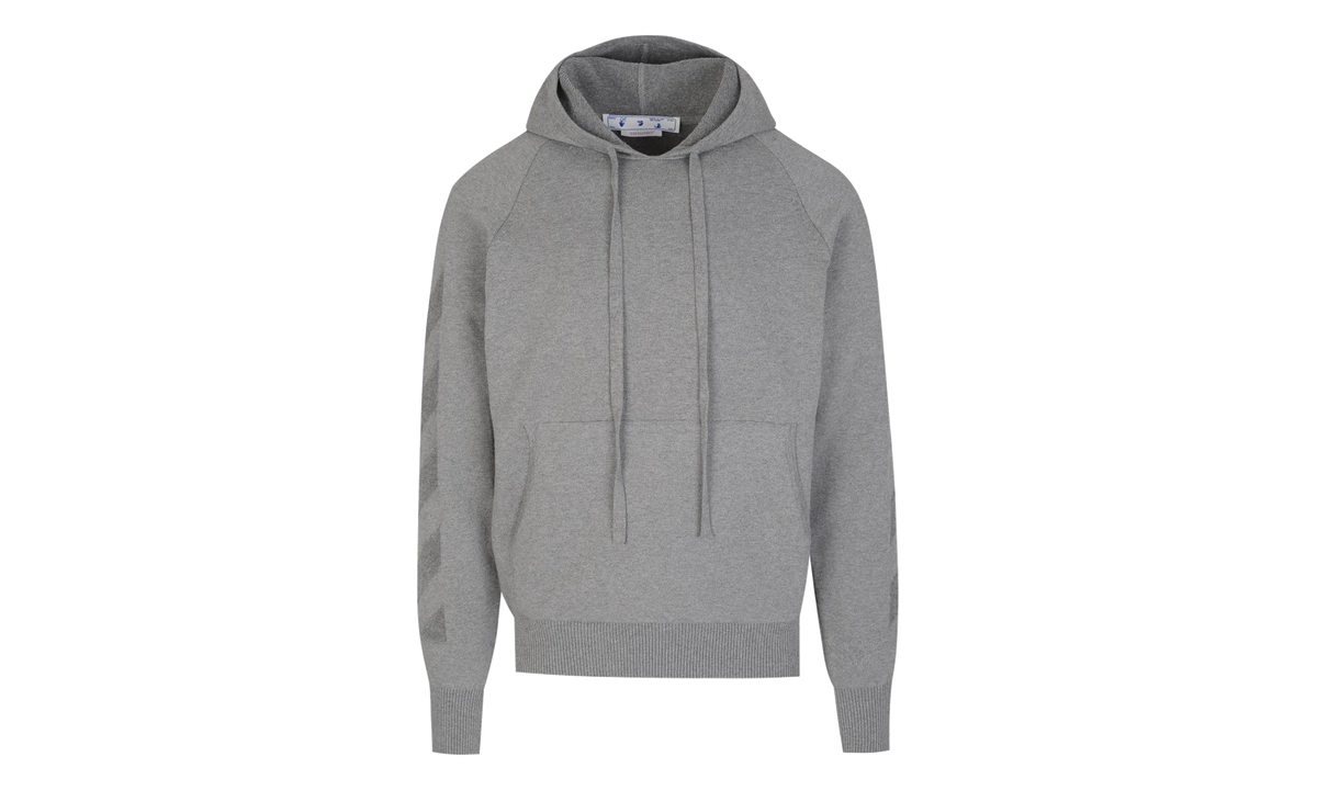 Arrow Knit Hoodie "Grey" OMHA141C99KNI0010606