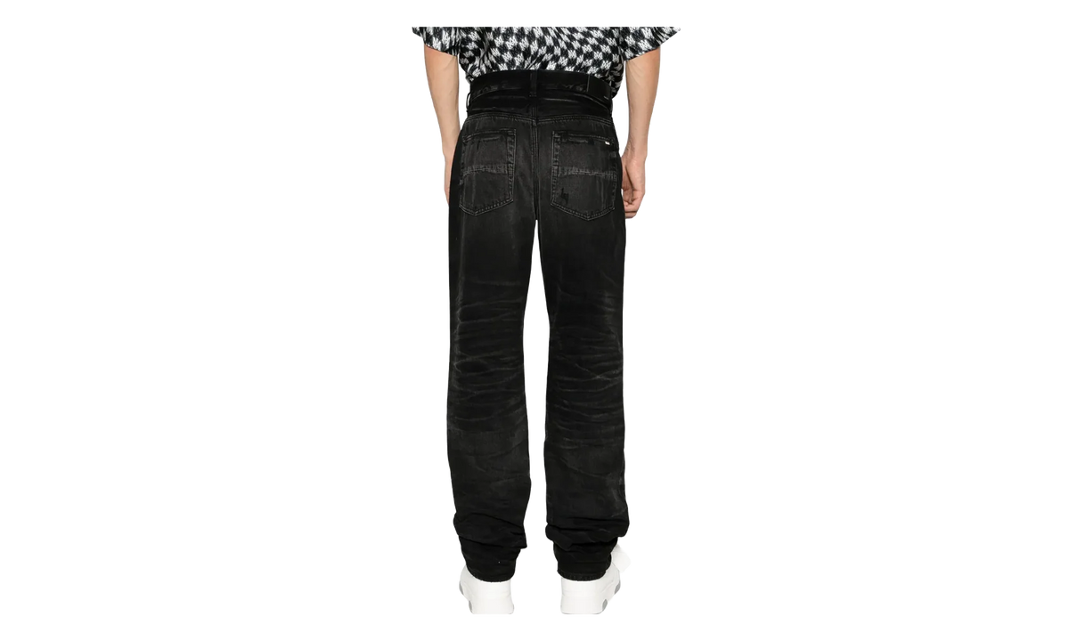 Stack Straight Jeans "Faded Black" AW23MDF001 518
