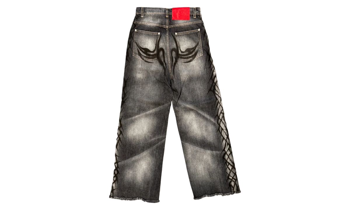 Graffiti Denim Jeans "Black" HSR217
