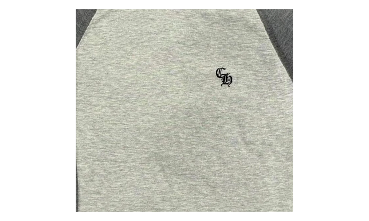 Henley Baseball 3 Cross Patch Long-Sleeve T-Shirt "Grey" CHRM1157