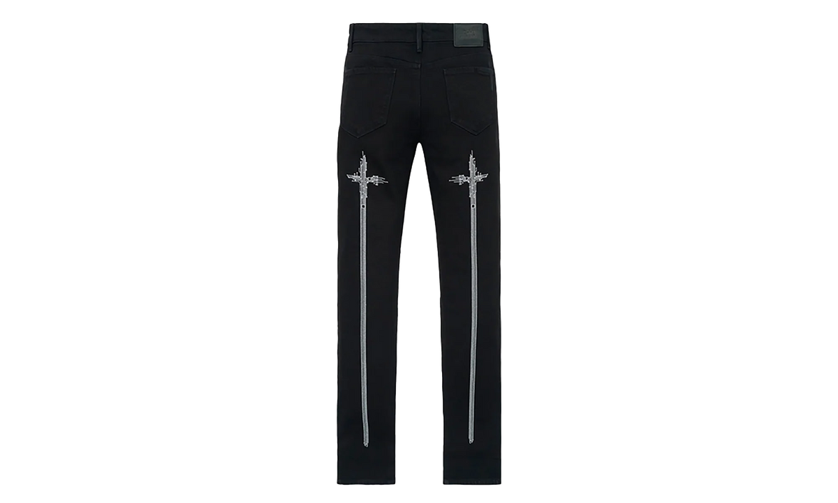 Bryant Skinny Jeans "Black Hologram Digital Cross" MDGDD1148 J1205BKHDC