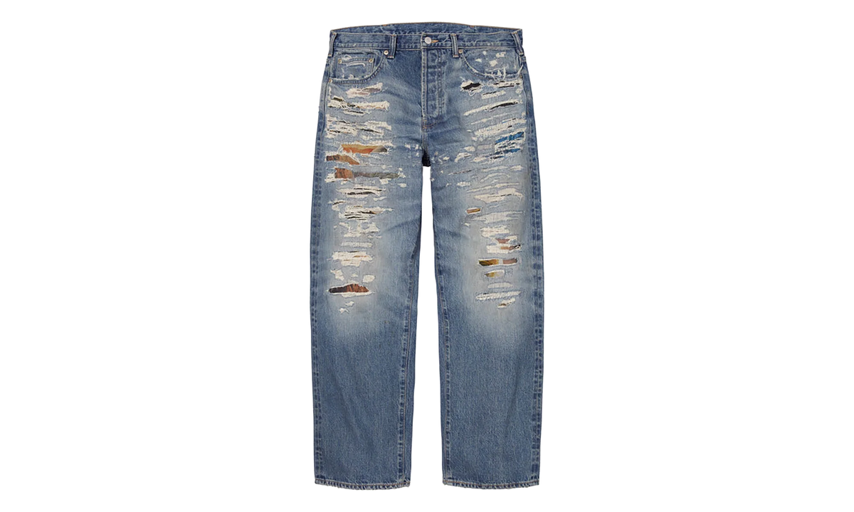 MM6 Maison Margiela Distressed Loose Fit Selvedge Jean "SS26 - Blue" SU27182