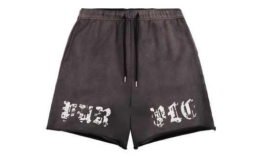 Worn Gothic Sweatshort "Black" P446 HWSP226