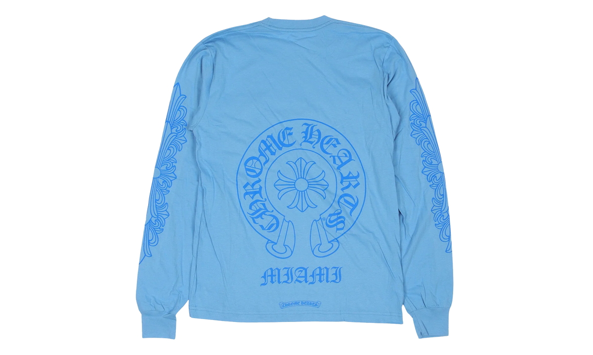 Miami Horseshoe Logo Long-Sleeve T-Shirt "Blue" CHRM1149