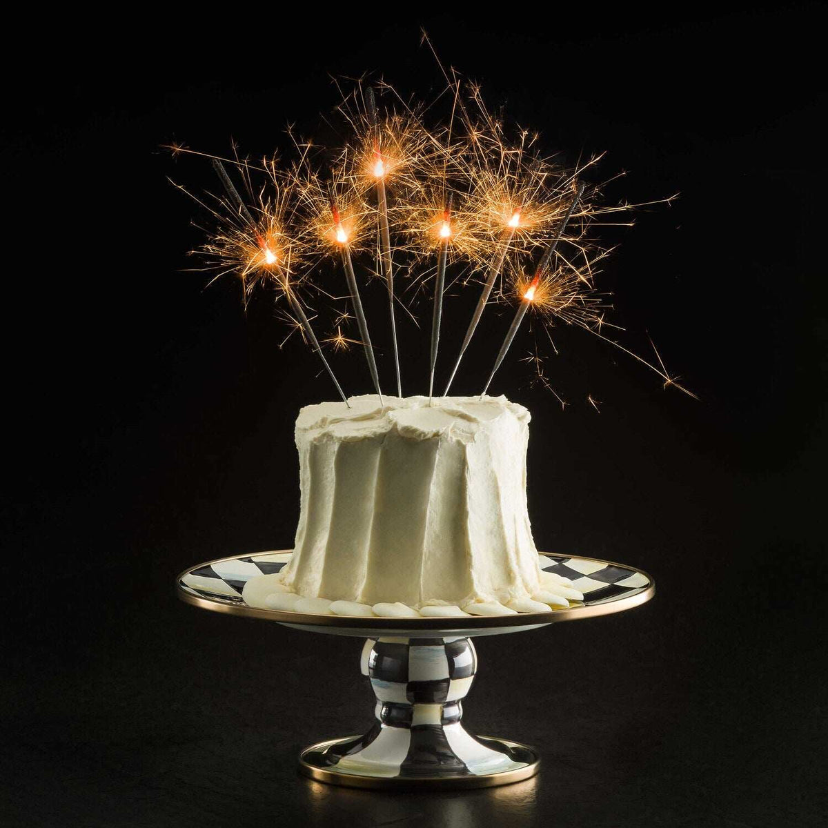 Courtly Check Mini Pedestal Platter by Mackenzie-Childs