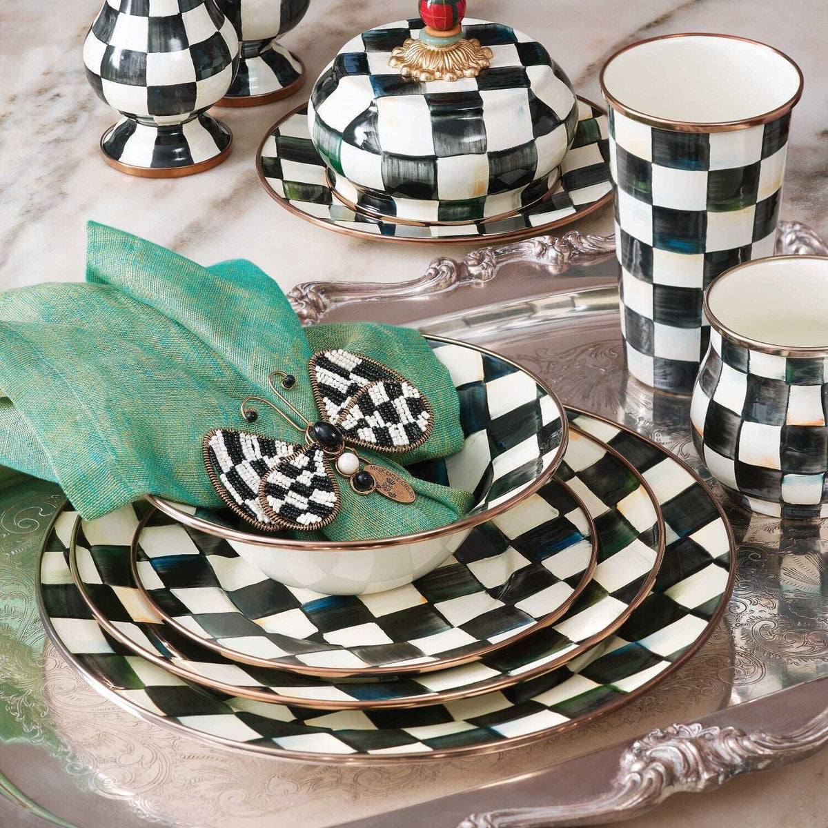 MacKenzie-Childs Courtly Check Charger/Plate