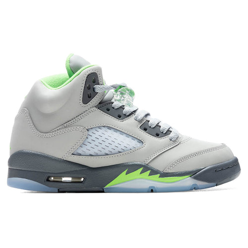 Air Jordan 5 Retro (GS) 'Green Bean' - Silver/Flint Grey