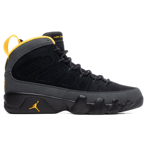 Air Jordan 9 Retro "University Gold" - Black/Dark Charcoal