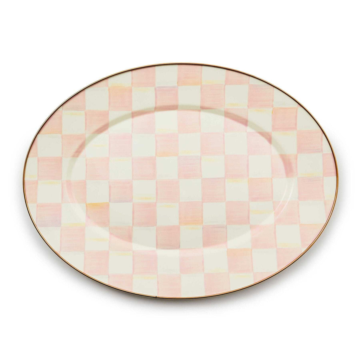 Rosy Check Medium Oval Platter