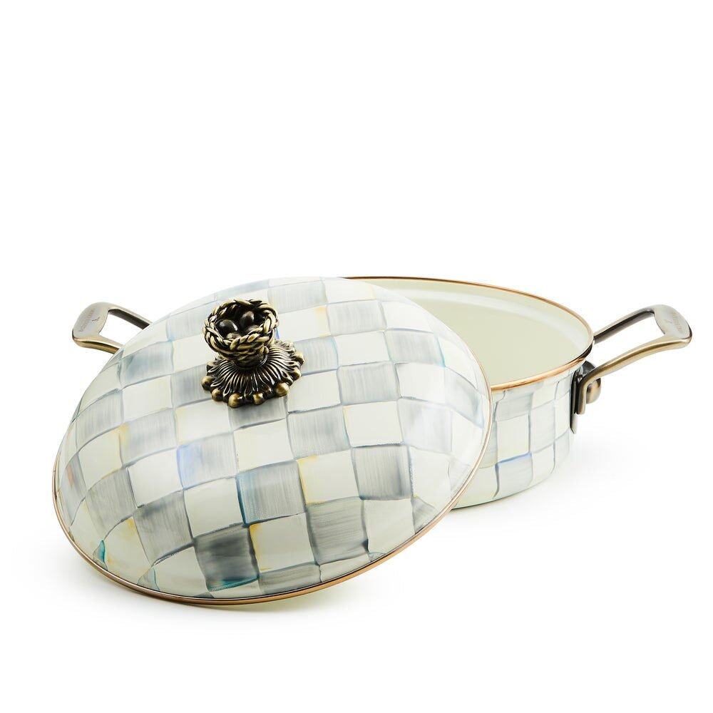MacKenzie-Childs Sterling Check Cookware 3 Qt. Casserole