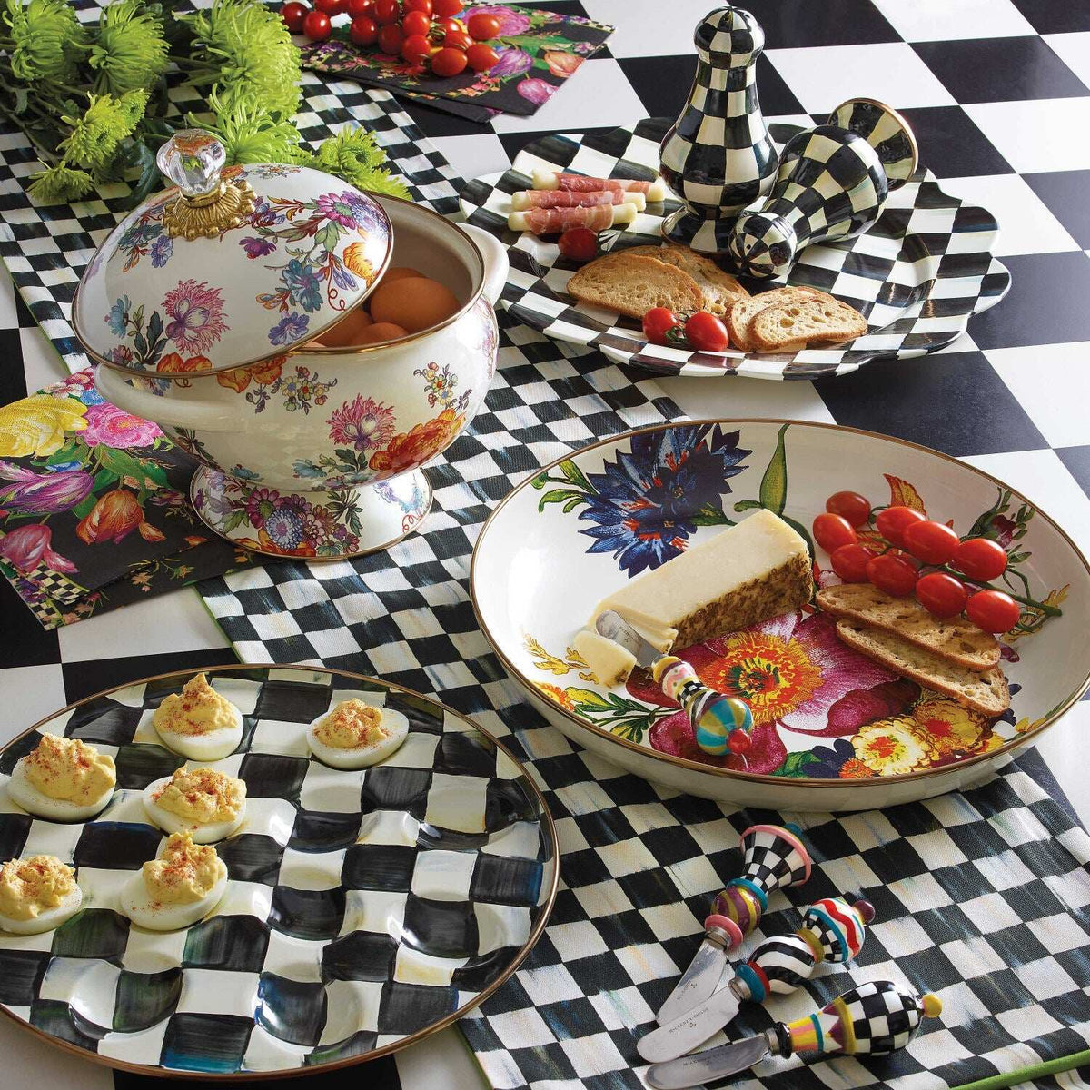 Courtly Check Large Salt & Pepper Shakers