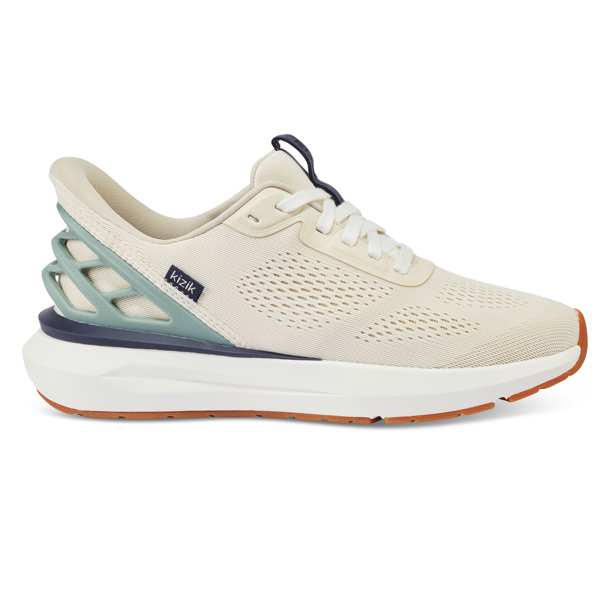Kizik Whitecap Grey Athens 2 Men's Hands Free Step In Sneakers MATH2503