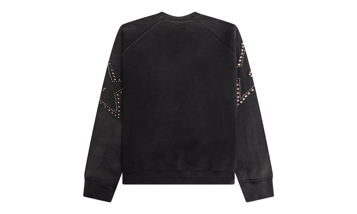 Star Studded Oversized Crewneck "Black" SAT003