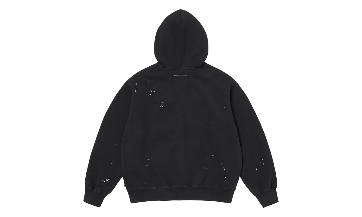 MM6 Maison Margiela Box Logo Zip Up Sweatshirt "SS26 - Black" SU27169
