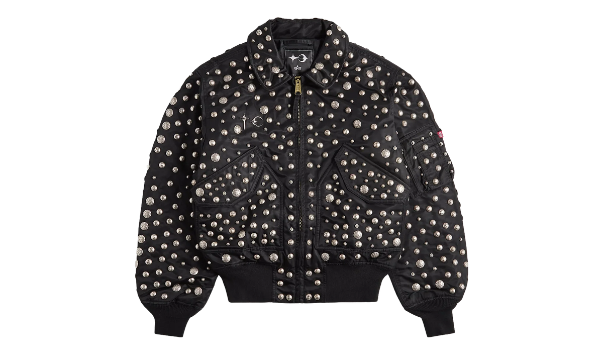 Alpha CWU 45/P All Over Rivet Jacket "Black" CJT55500C1
