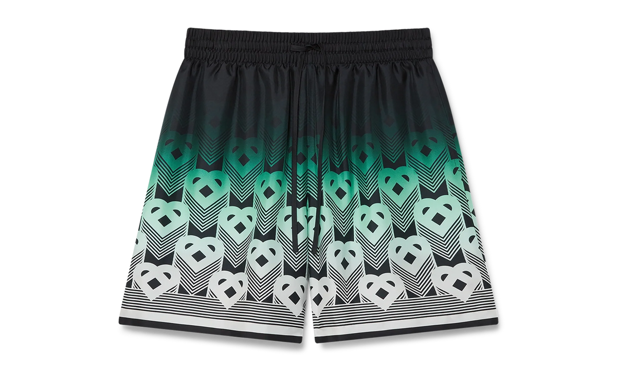 Gradient Monogram Silk Shorts "Green" MPF25 TR 012 01