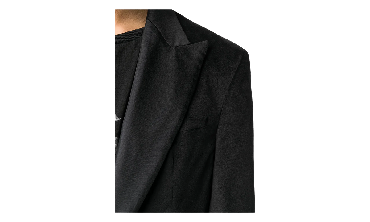 Velvet Blazer Sport Coat "Black" Y0M12174VE BLK