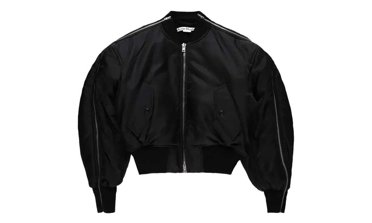 Nylon Bomber With Zips "Black" A90699900