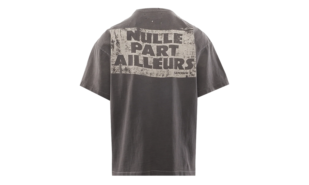 Everywhere and Nowhere Tee "Washed Black" FW25TEE014 BLK