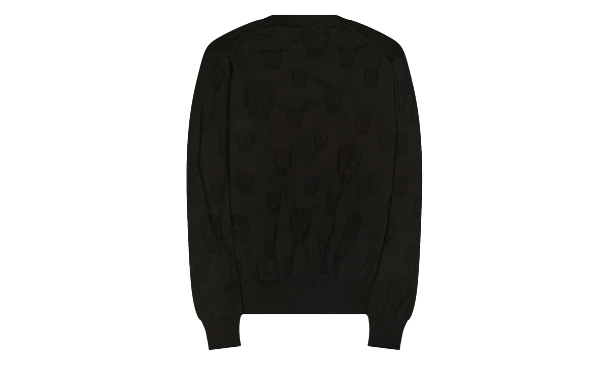 All Over Skulls Crewneck Sweater "Black" AM002