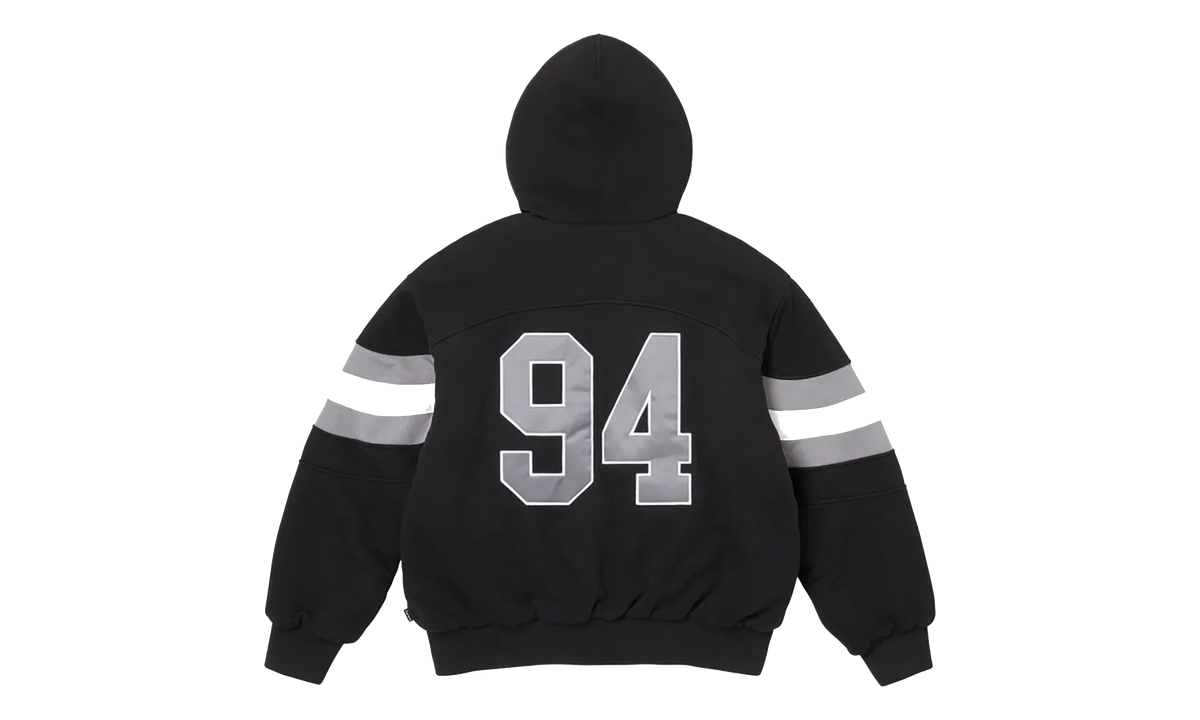 Filled Zip Up Hoodie "SS26 - Black" SU27292