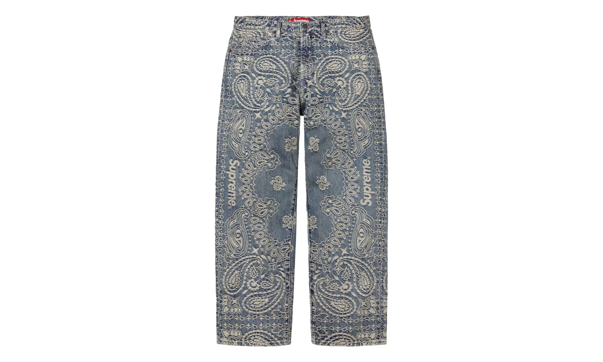 Bandana Jacquard Baggy Jean "SS25 - Blue" SU25290